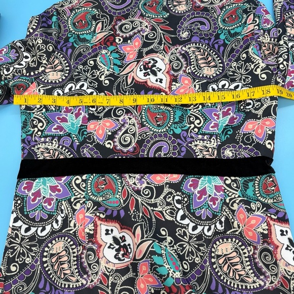 Colorful Paisley Long Sleeve Jacket Size XL - Picture 11 of 15